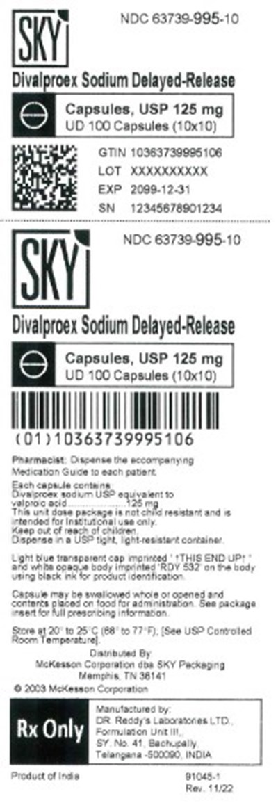 Package Label. Principal Display Panel - Divalproex 125mg
